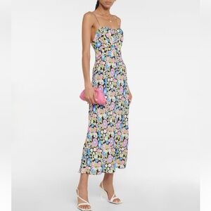 Vibrant, Floral Midi Dress, size xs
